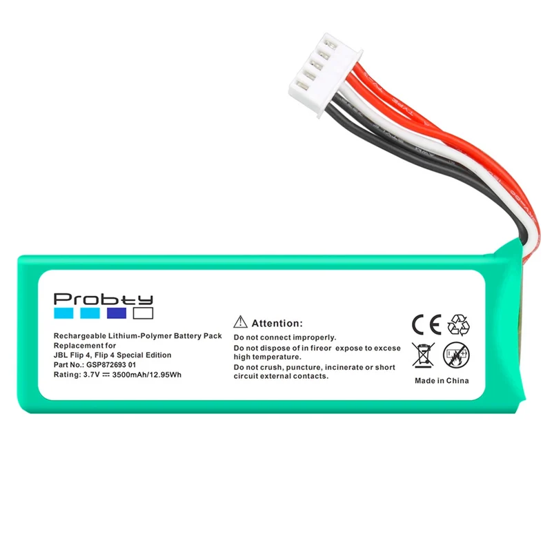 3.7V 3500mAh Battery GSP872693 01 for Speaker Flip 4, Flip 4 Special Edition + Repair Tool