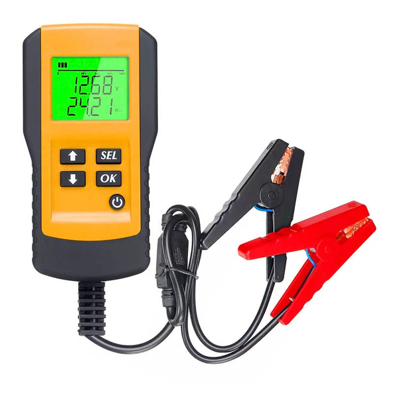12V Vehicle Battery Digital Tester Analysis Car Diagnostic Tool for Dry Wet Lead-Acid Battery