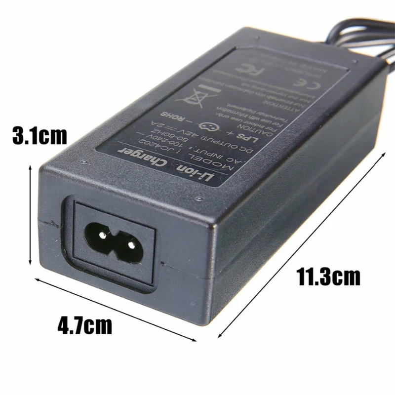 42V 2A Universal Battery Charger for Hoverboard Smart Balance Wheel 36V Electric Scooter Adapter