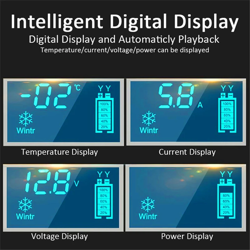 12V 6A Intelligent Car Motorcycle Battery Charger For Lead Acid AGM Gel VRLA Charging 6A Digital LCD Display