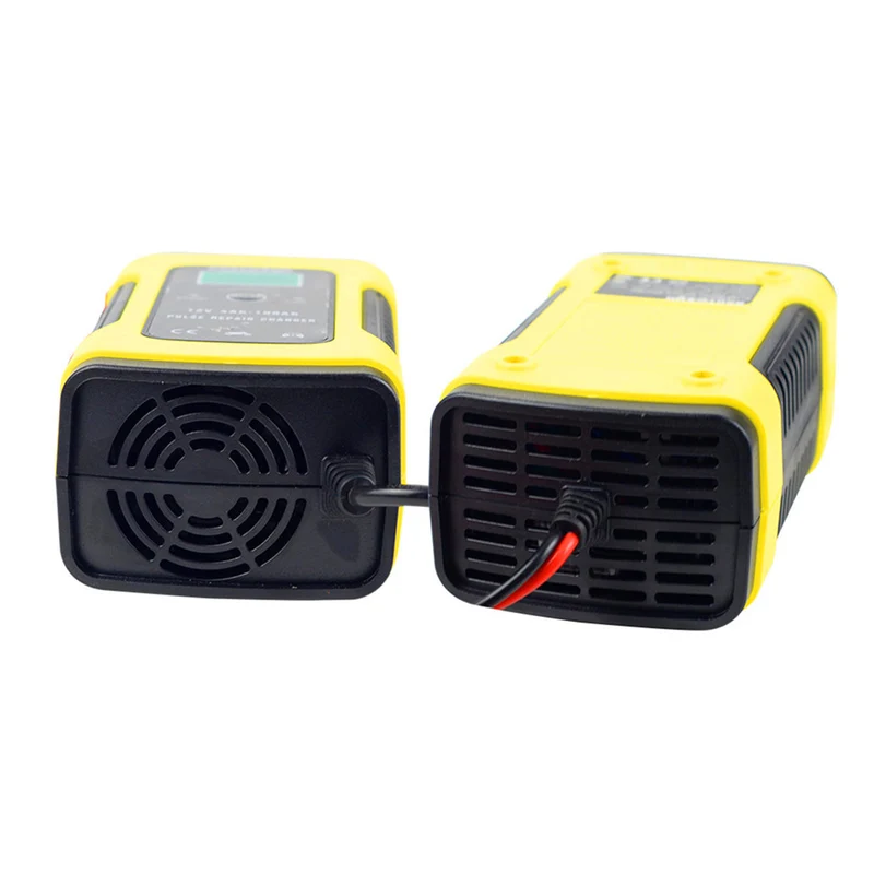 12V 6A Intelligent Car Motorcycle Battery Charger For Lead Acid AGM Gel VRLA Charging 6A Digital LCD Display