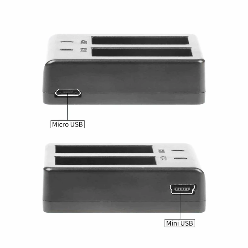 2 pieces SHOOT Dual Port Battery Charger with 2pcs 900mAh Battery for M10 Sj4000 Sj5000 Sj 5000 Action Camera