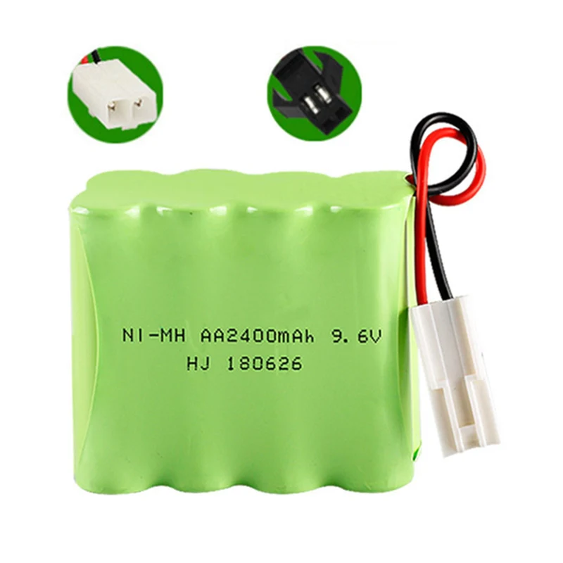 9.6v 2400mah AA NiMH Rechargeable Battery with SM/KET-2P Connector For Rc toys Cars Tanks Robots Boat