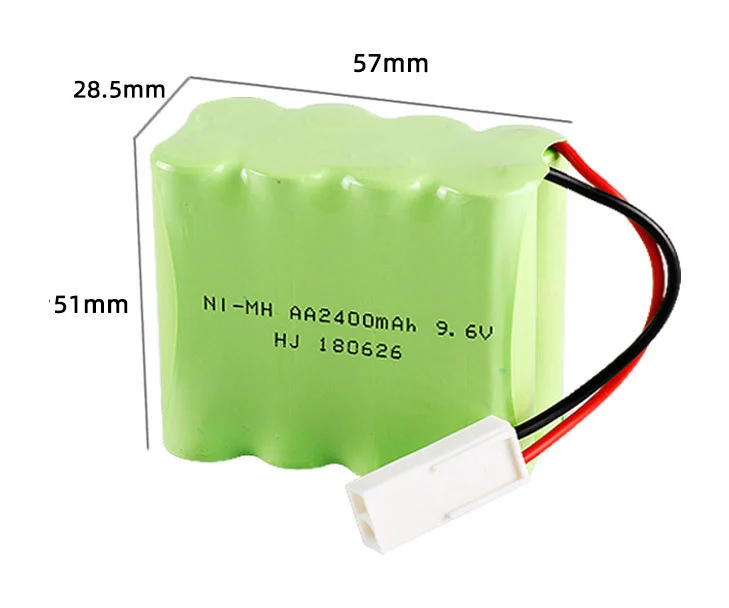 9.6v 2400mah AA NiMH Rechargeable Battery with SM/KET-2P Connector For Rc toys Cars Tanks Robots Boat