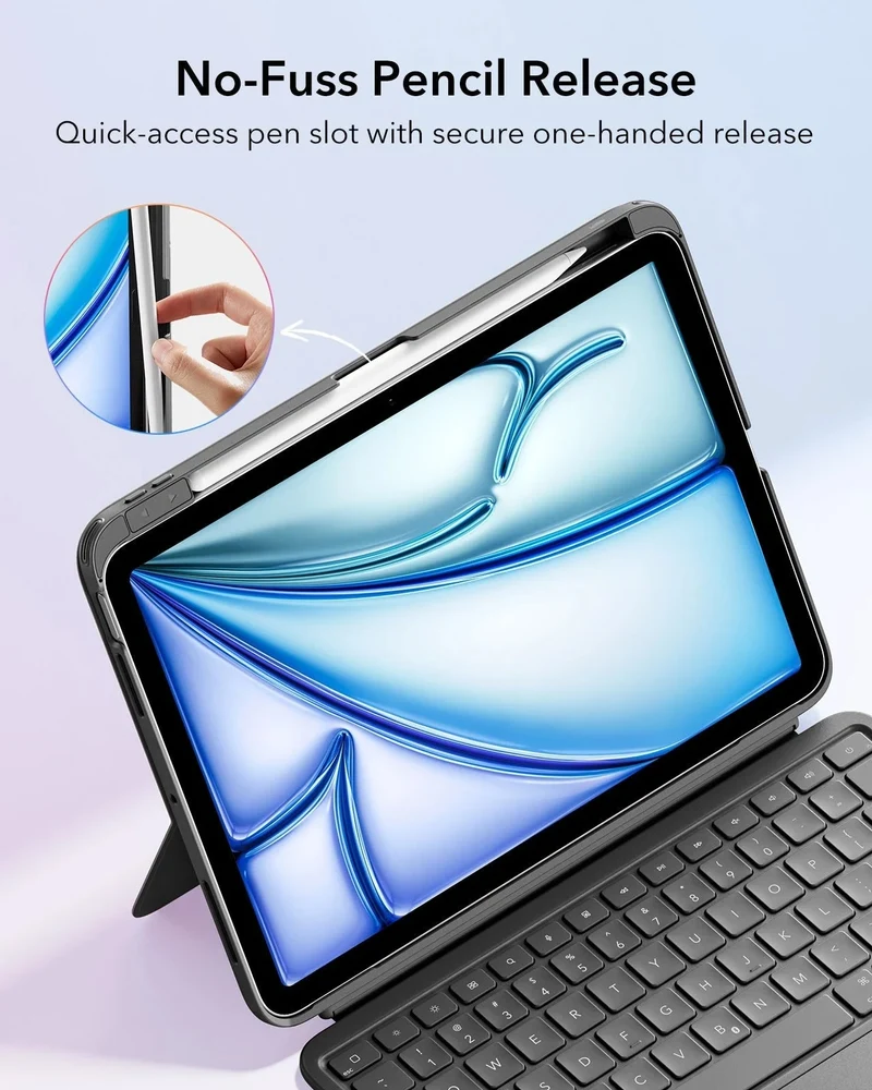 iPad Air 11" (M4) 2026 Flex Keyboard Case (Detachable)- US Layout-Dark Gray
