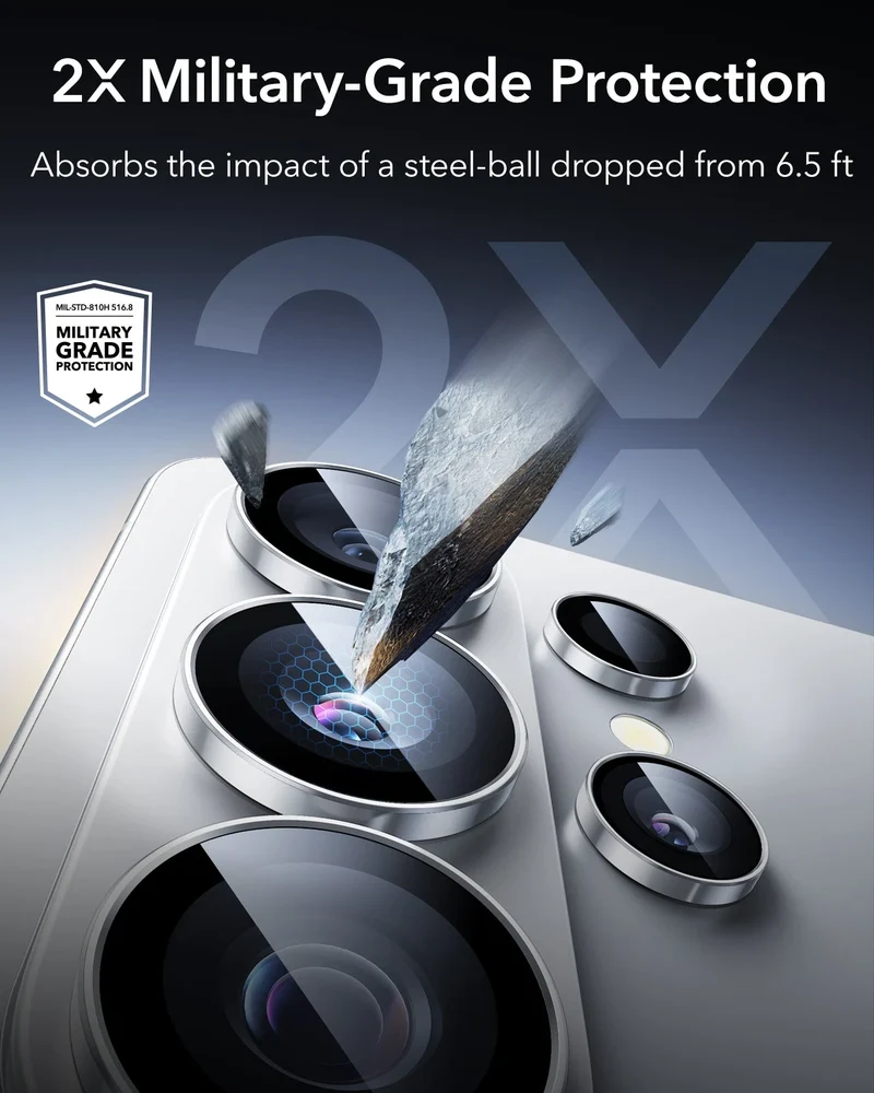 Galaxy S26 Ultra Armorite® Camera Lens Protector - Silver