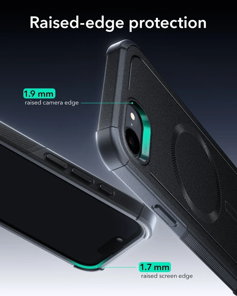 iPhone 17e Cyber Tough Magnetic Case - Black