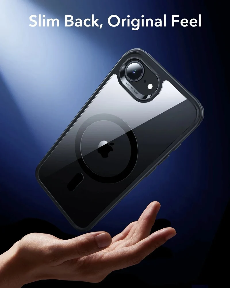 iPhone 17e Bundle Classic Hybrid Magnetic Case & Armorite® Screen Protector - Clear Black