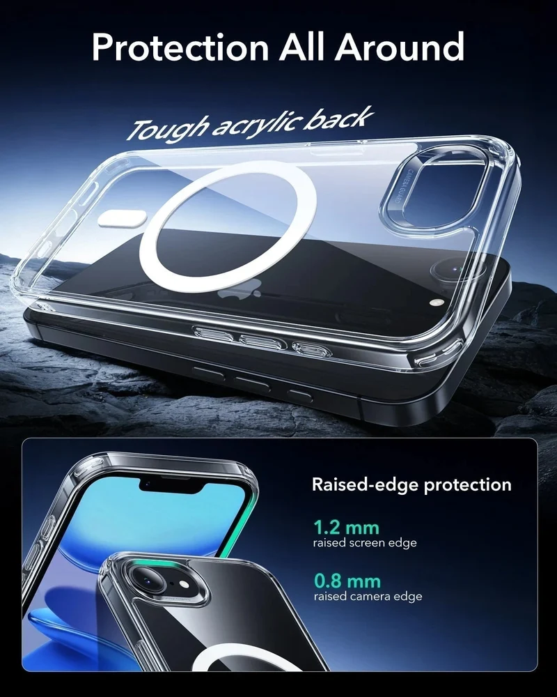 iPhone 17e Bundle Classic Hybrid Magnetic Case & Armorite® Privacy Screen Protector - Clear