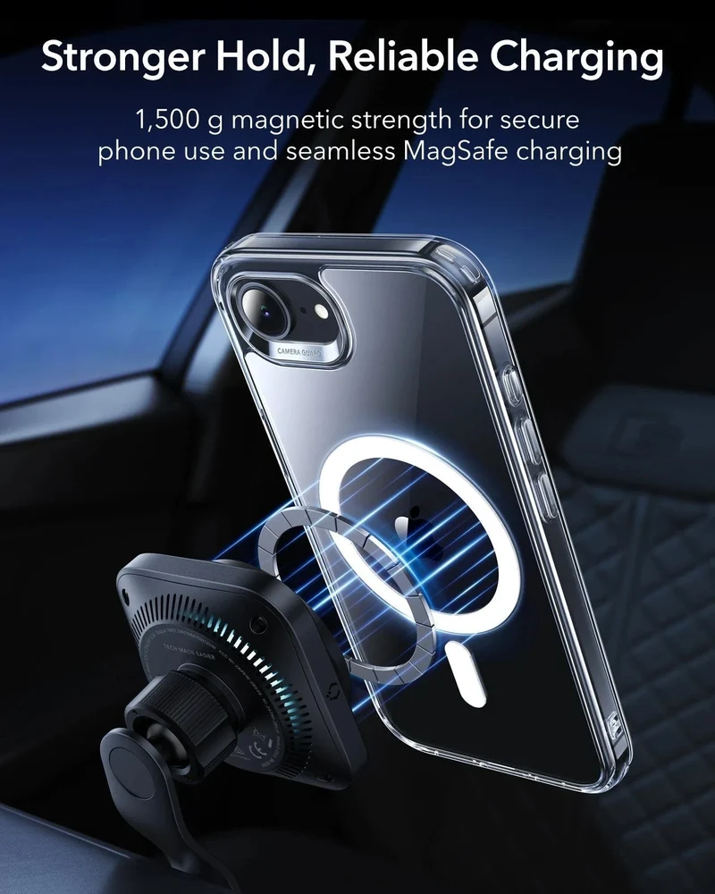 iPhone 17e Bundle Classic Hybrid Magnetic Case & Armorite® Privacy Screen Protector - Clear