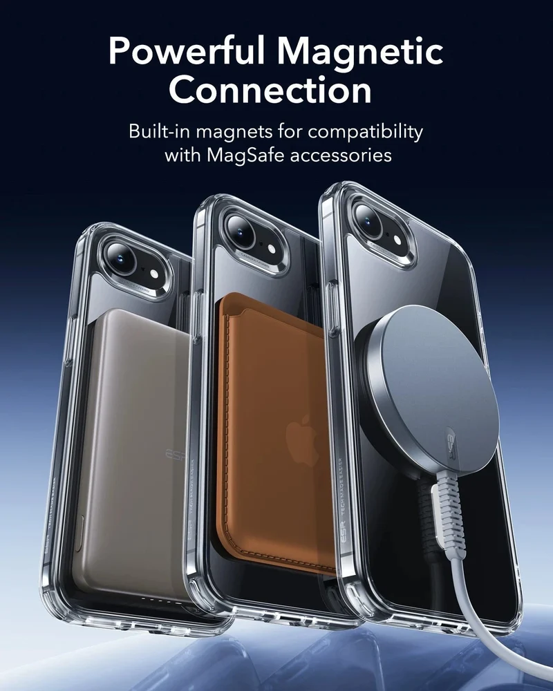 iPhone 17e Bundle Classic Hybrid Magnetic Case & Armorite® Privacy Screen Protector - Clear