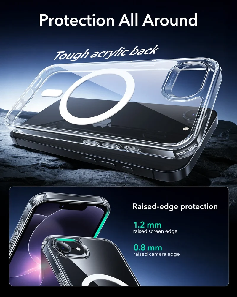 iPhone 17e Bundle Classic Hybrid Magnetic Case & Armorite® Screen Protector - Clear