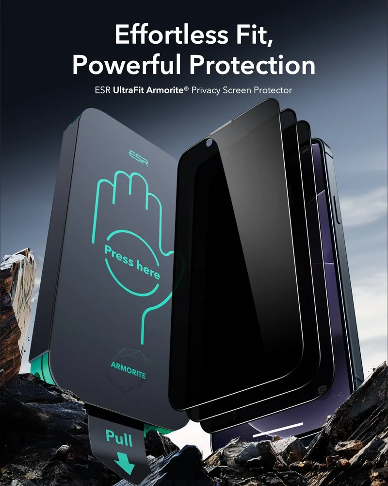 iPhone 17e UltraFit Armorite®️ Privacy Screen Protector - 3 Pack