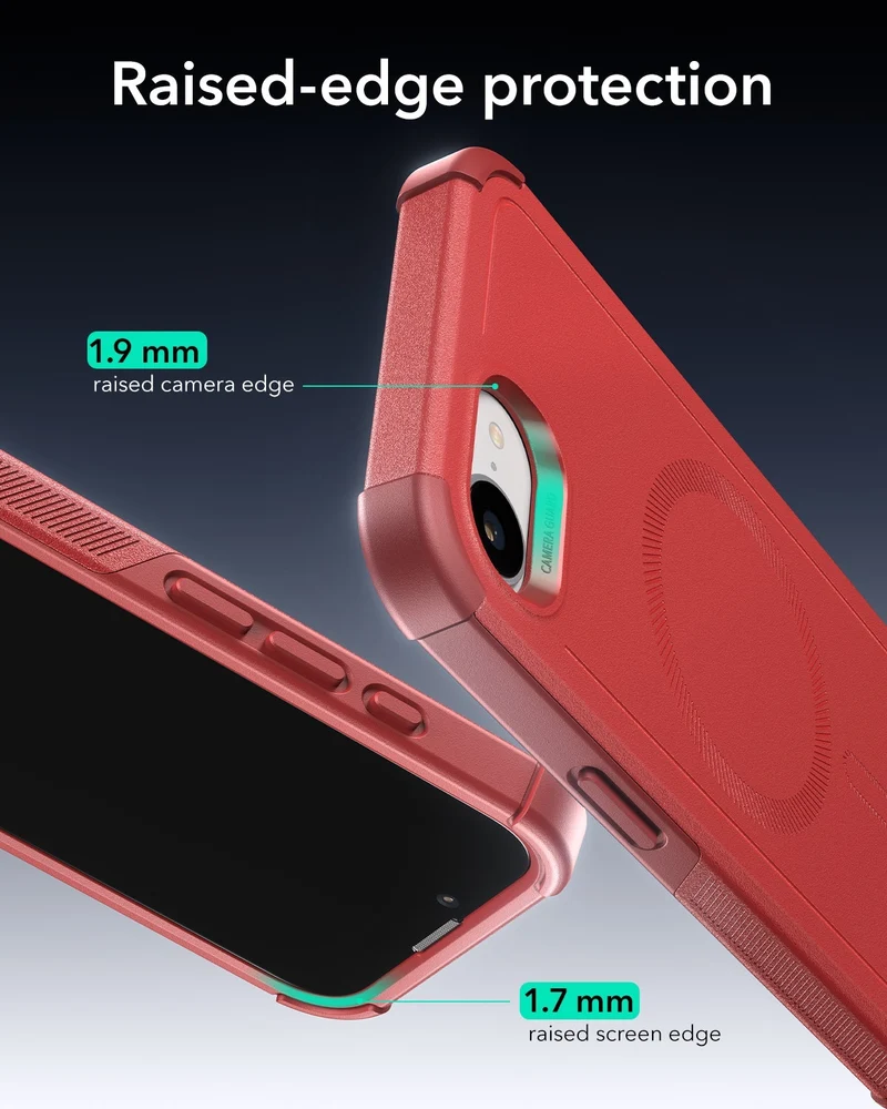 iPhone 17e Cyber Tough Magnetic Case - Red