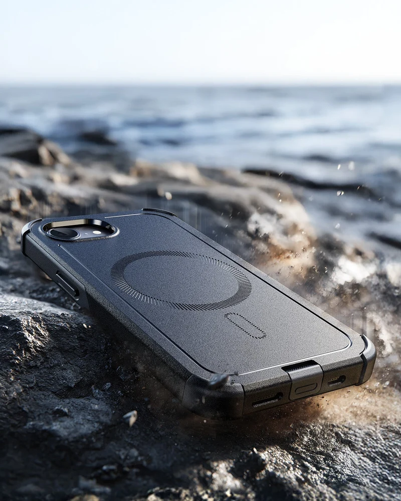 iPhone 17e Cyber Tough Magnetic Case - Black