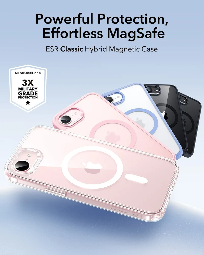 iPhone 17e Classic Hybrid Magnetic Case - Clear