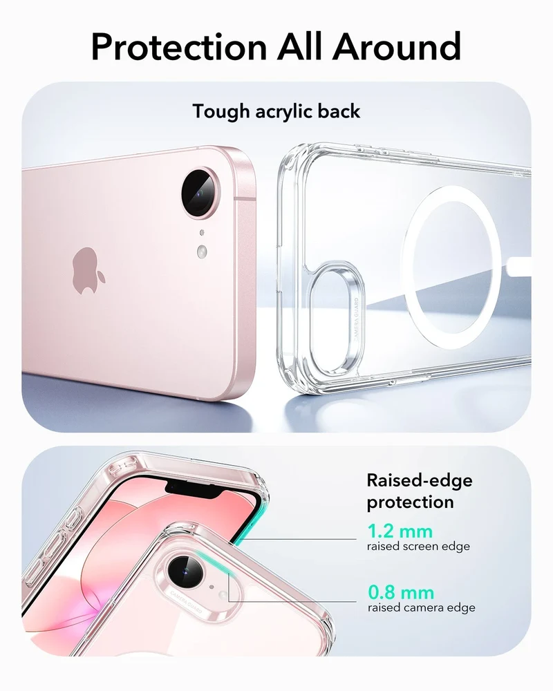 iPhone 17e Classic Hybrid Magnetic Case - Clear