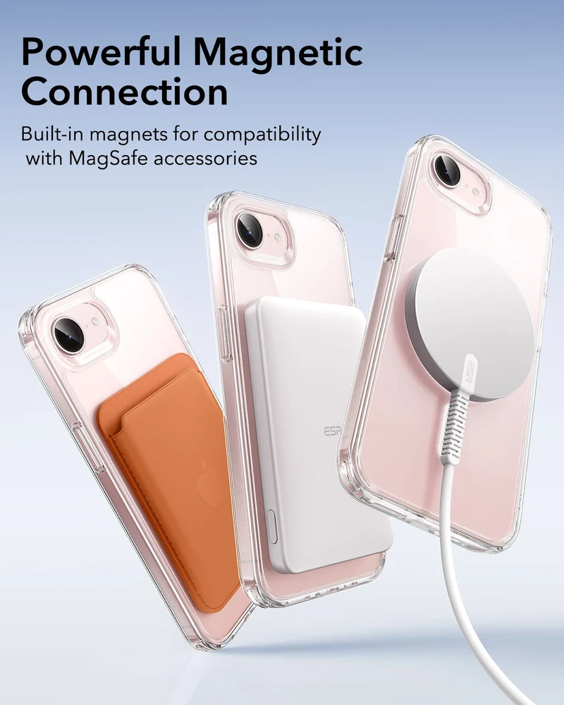 iPhone 17e Classic Hybrid Magnetic Case - Clear
