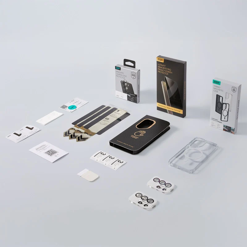 Galaxy S26 Ultra Bundle Classic Hybrid Magnetic Case and Armorite® Pro Privacy Screen Protector - Clear