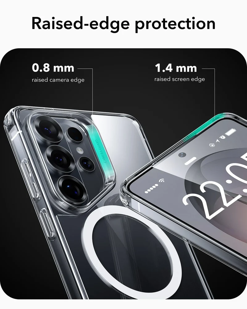 Galaxy S26 Ultra Bundle Classic Hybrid Magnetic Case and Armorite® Pro Privacy Screen Protector - Clear