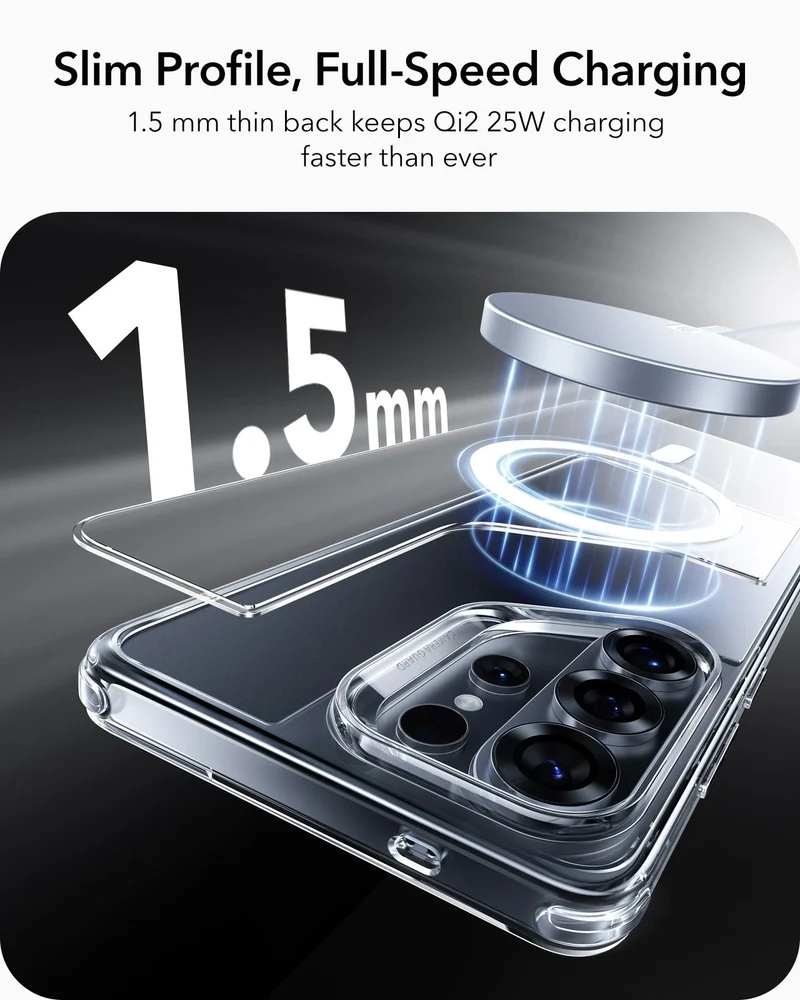 Galaxy S26 Ultra Bundle Classic Hybrid Magnetic Case and Armorite® Pro Privacy Screen Protector - Clear