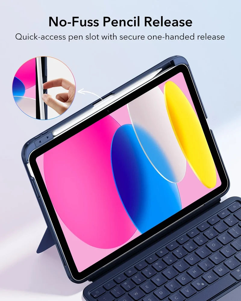 iPad 10th Gen Flex Keyboard Case (Detachable) - US Layout-Blue
