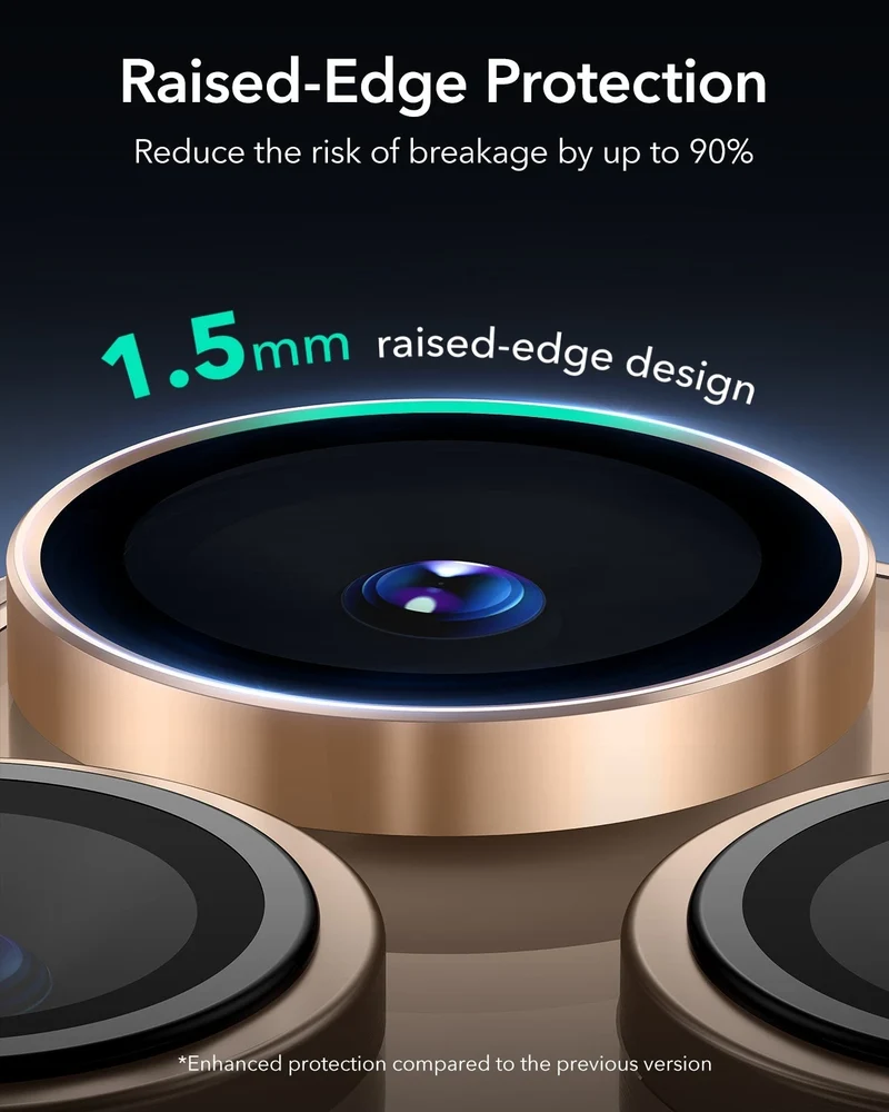 iPhone 16 Pro Max/Pro Armorite Camera Lens Protectors - Desert Titanium