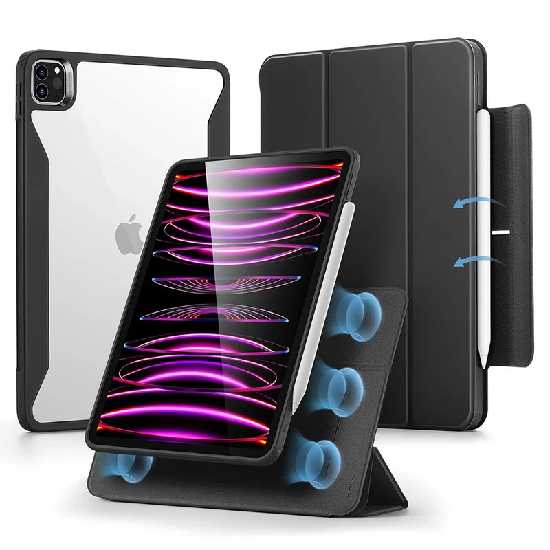 iPad Pro 12.9" (2022/2021) Rebound Hybrid Case 360 - Black