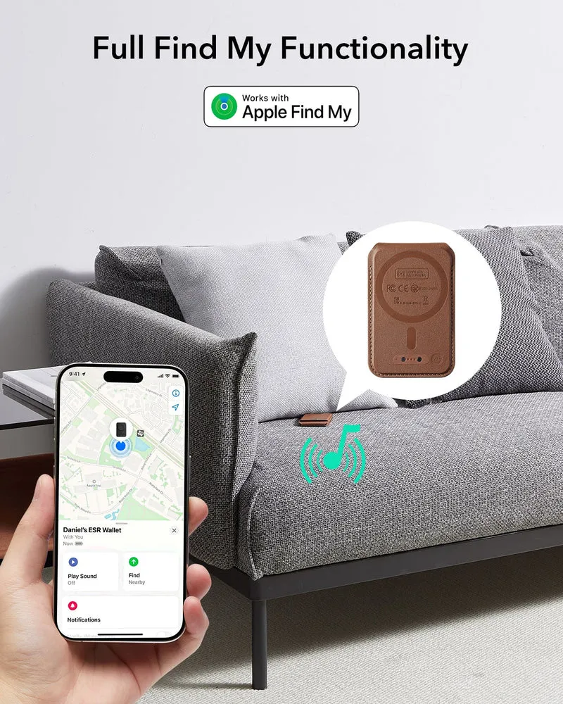 Geo Magnetic Wallet Stand - Brown