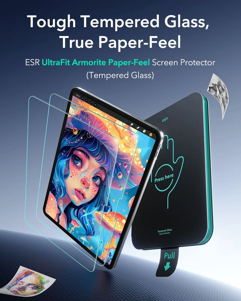 iPad Pro 11" (M4) 2024 UltraFit Armorite Paper-Feel Screen Protector – 2 Pack