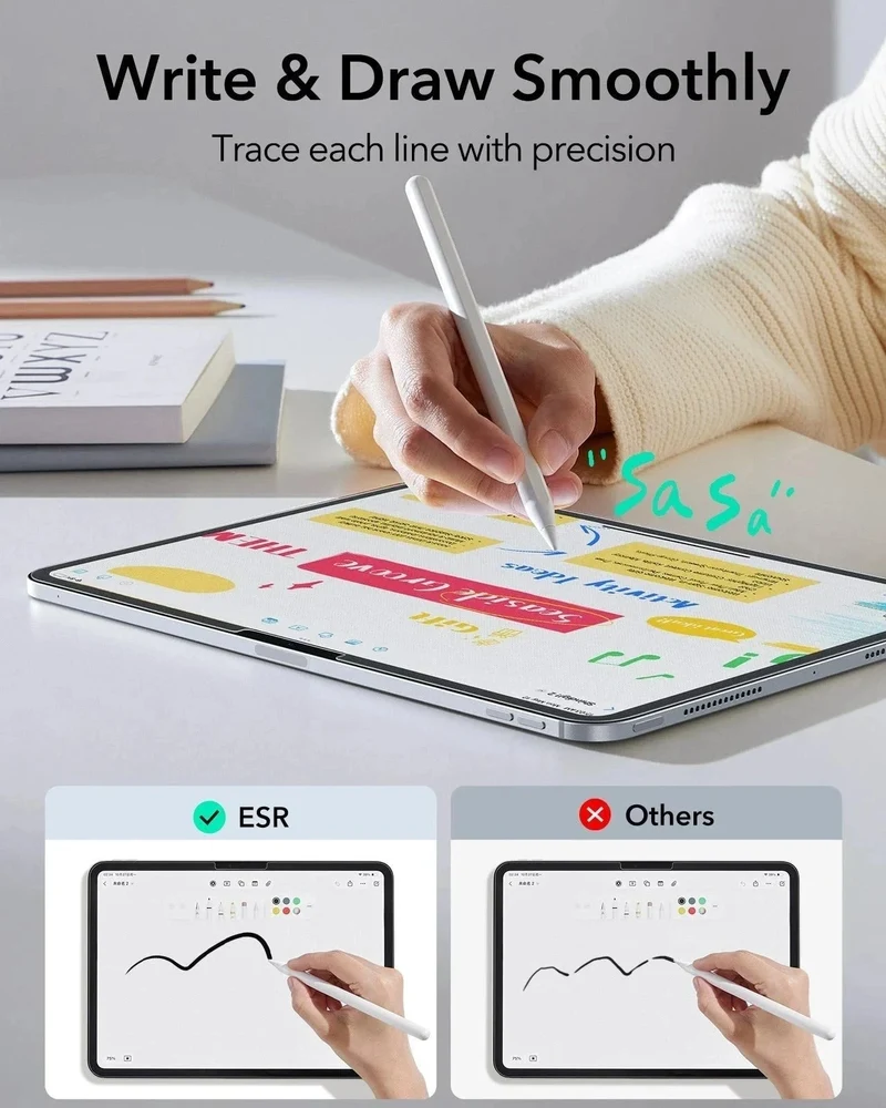 iPad Pro 13" (M4) 2024 UltraFit Paper-Feel Screen Protector – 2 Pack
