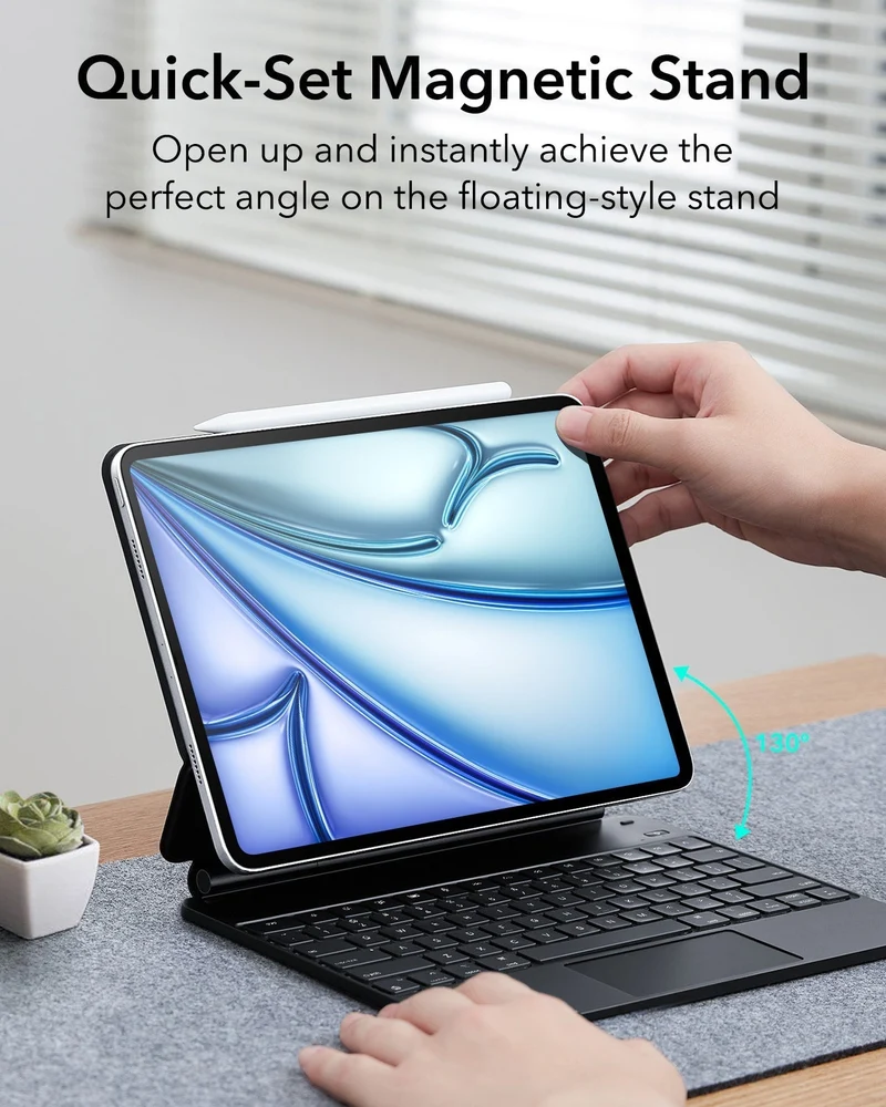 iPad Pro 12.9" (2022) Rebound Magnetic Keyboard Case - US Layout-White