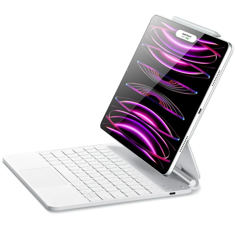 iPad Pro 12.9" (2022) Rebound Magnetic Keyboard Case - US Layout-White