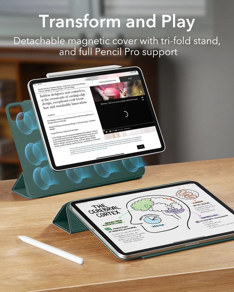 iPad Pro 11" (2025) Rebound Magnetic Case - Forest Green