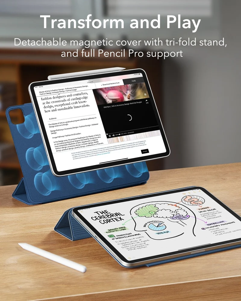 iPad Pro 13" (2025) Rebound Magnetic Case- Navy Blue