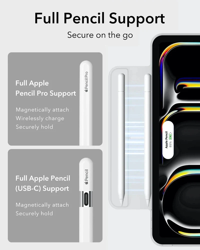iPad Pro 13" (2025) Rebound Magnetic Case - Brilliant White