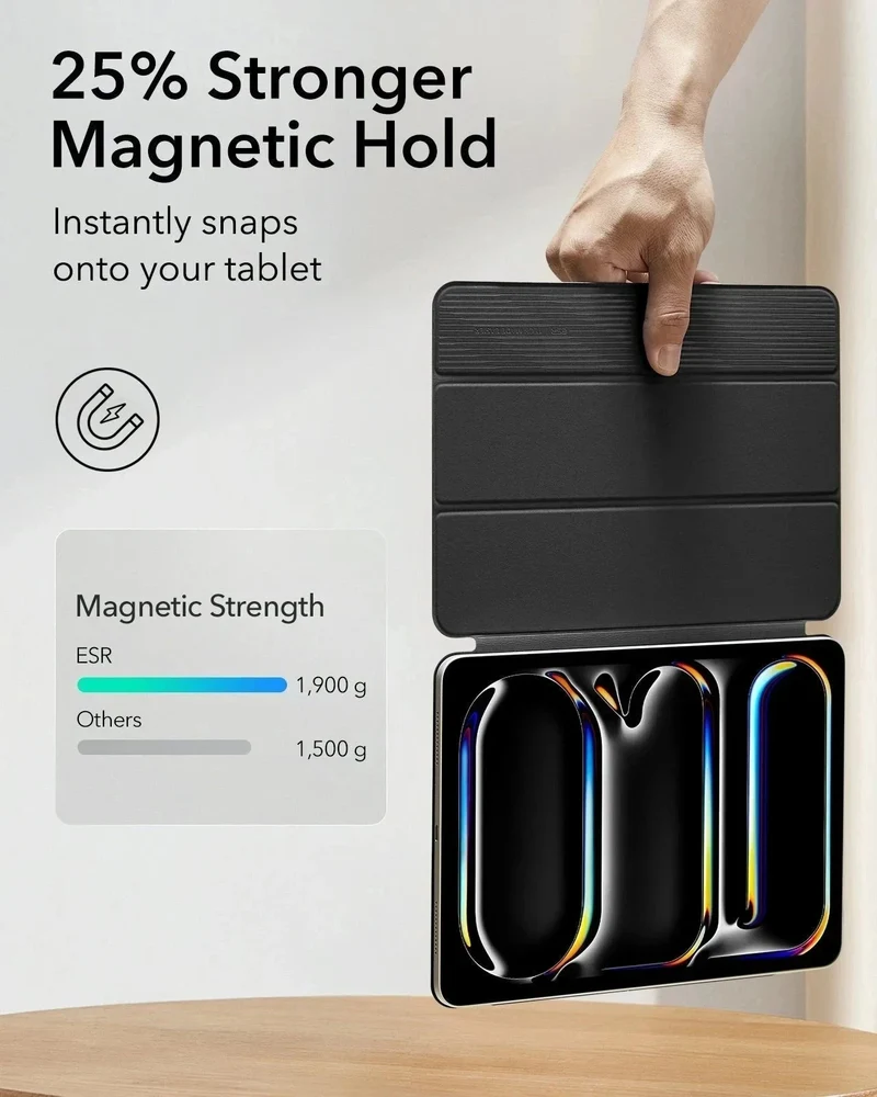 iPad Pro 13" (2025) Rebound Magnetic Case - Black