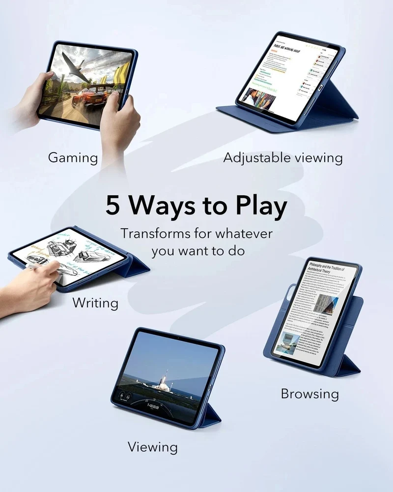 iPad Pro 11ʺ (2025) Rebound Transformation Bundle - Navy Blue