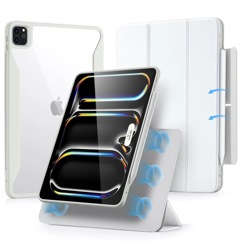 iPad Pro 13ʺ (2025) Rebound Hybrid Case 360 - Brilliant White