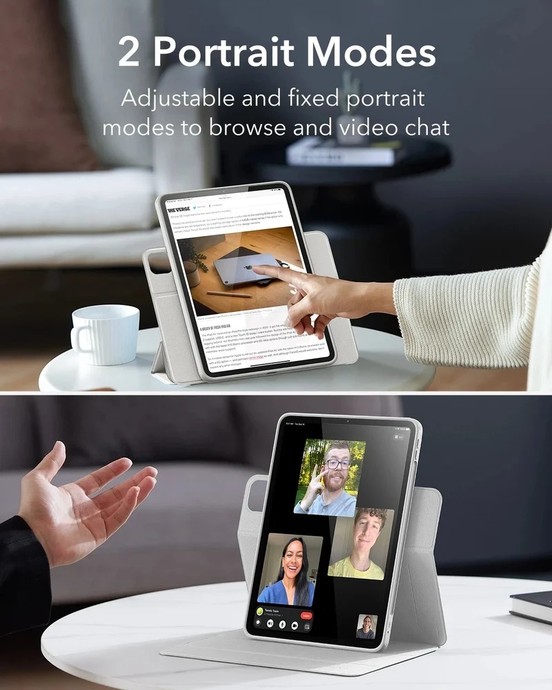 iPad Pro 13ʺ (2025) Rebound Hybrid Case 360 - Brilliant White