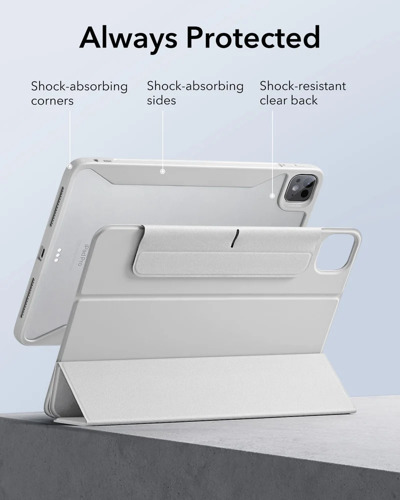 iPad Pro 13ʺ (2025) Rebound Hybrid Case 360 - Brilliant White
