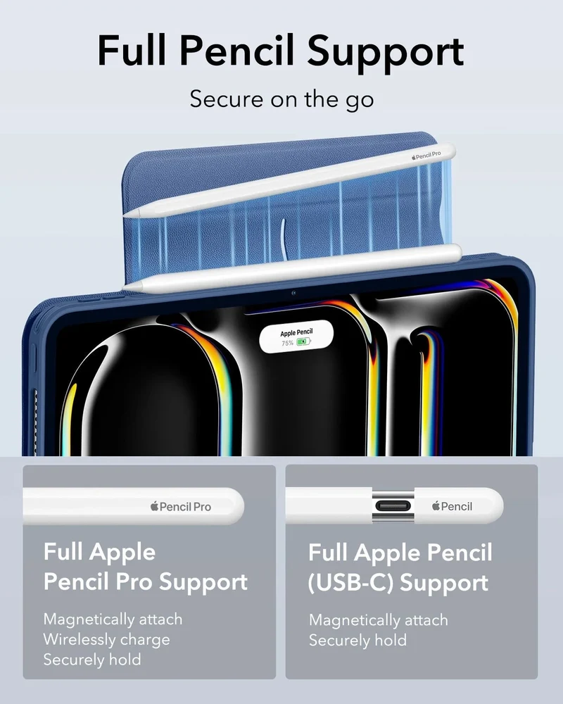 iPad Pro 13ʺ (2025) Rebound Hybrid Case 360 - Navy Blue