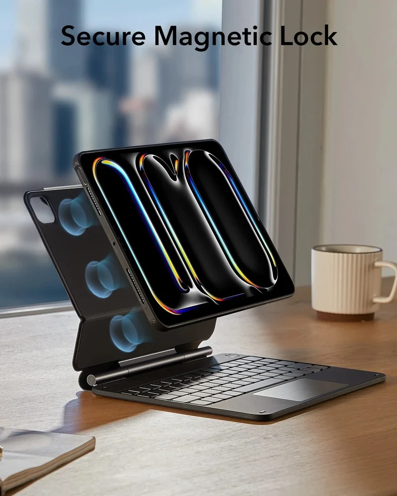 iPad Pro 11” (2025) Rebound Magnetic Keyboard Case 360 - US Layout-Black