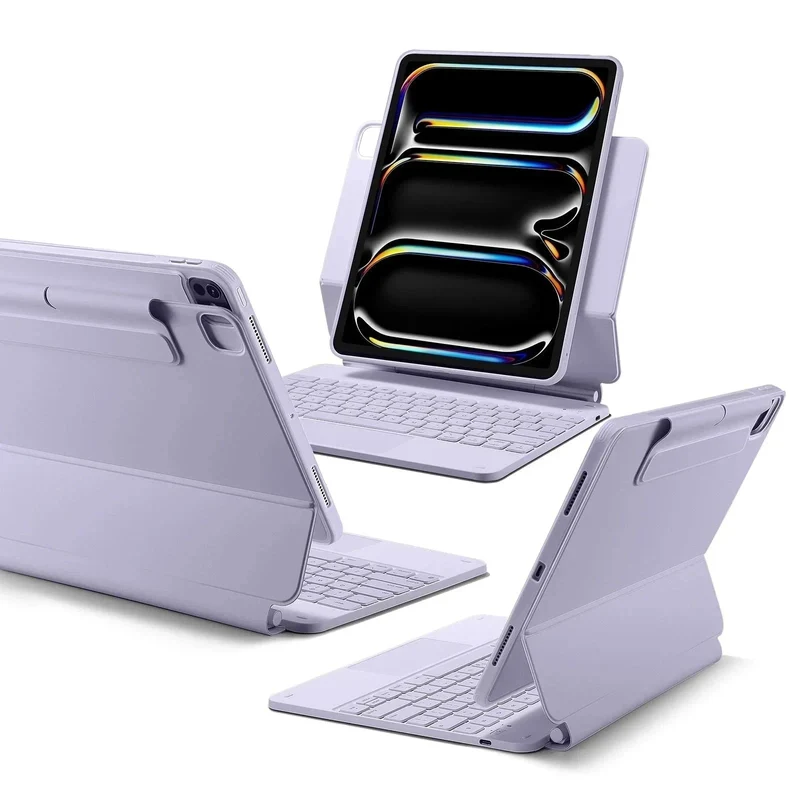 iPad Pro 13″ (2025) Rebound Magnetic Keyboard Case 360 - US Layout-Purple