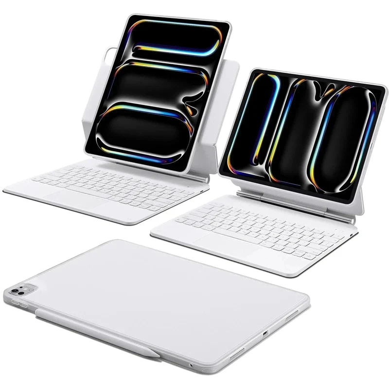 iPad Pro 13″ (2025) Rebound Magnetic Keyboard Case 360 - US Layout-White