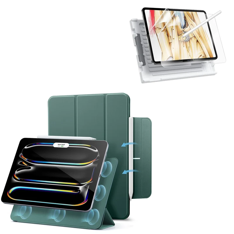 iPad Pro 13ʺ (2025) Rebound Paper-Feel Bundle - Forest Green