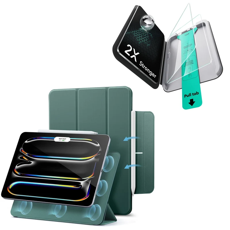 iPad Pro 11ʺ (2025) Rebound Protection Bundle - Forest Green