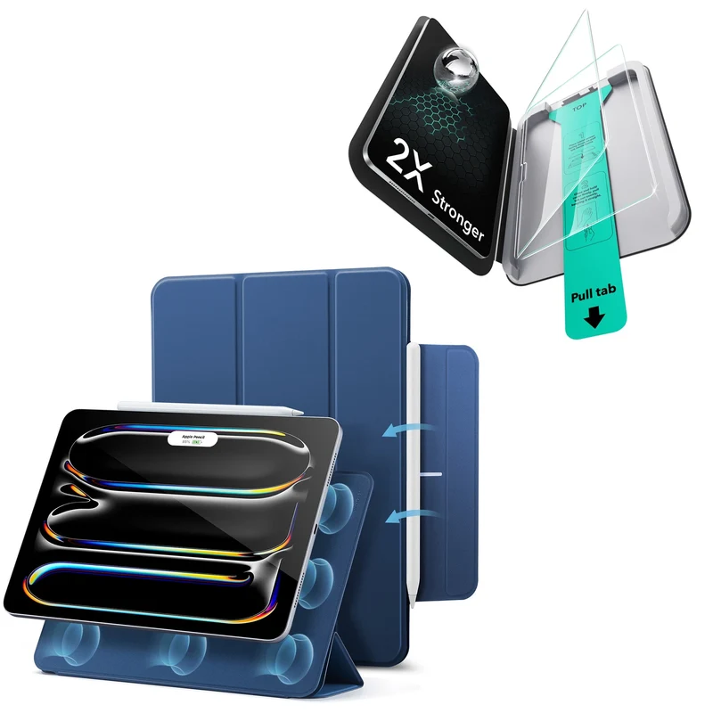 iPad Pro 11ʺ (2025) Rebound Protection Bundle - Navy Blue