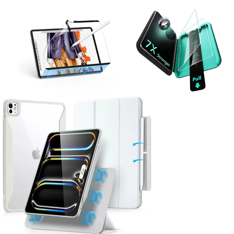iPad Pro 13ʺ (2025) Rebound Transformation Bundle - Brilliant White