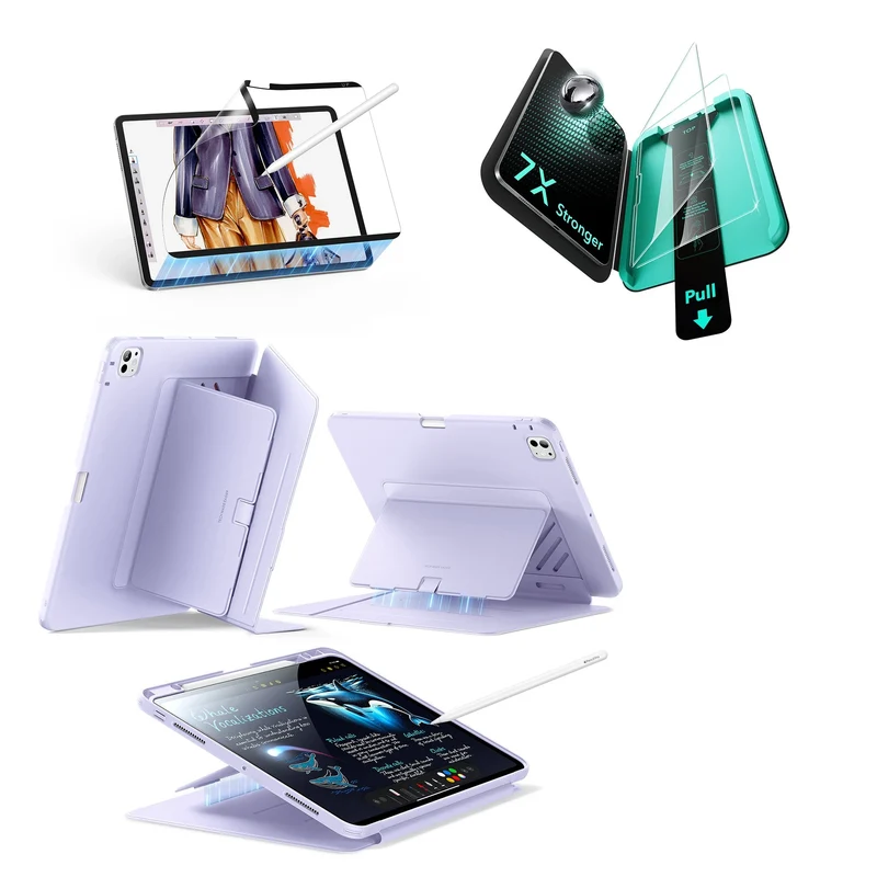 iPad Pro 13ʺ (2025) Flip Transformation Bundle - Purple